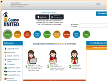 Tablet Screenshot of causeunited.com